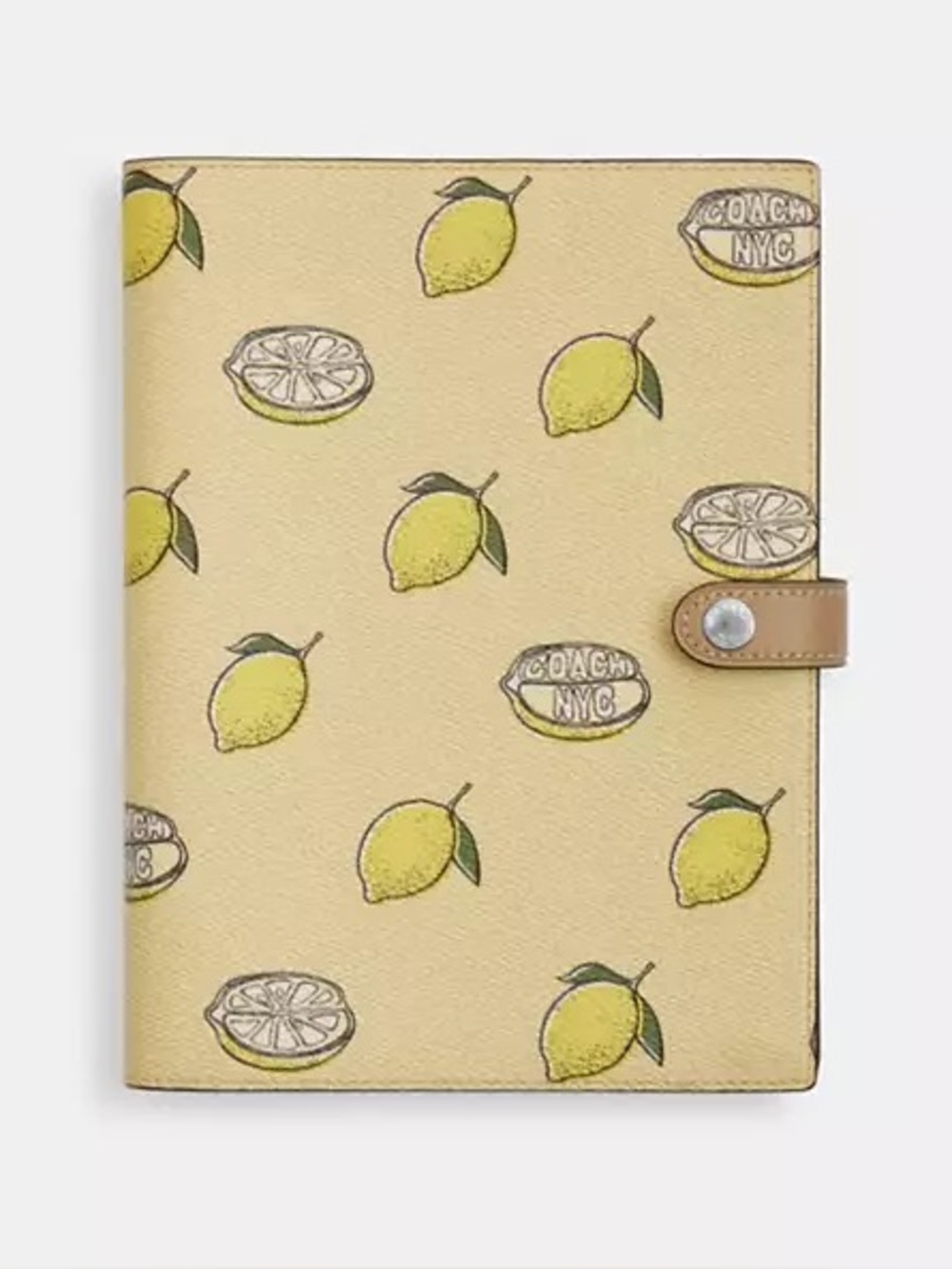 Coach Notebook With Lemon Print NWOT